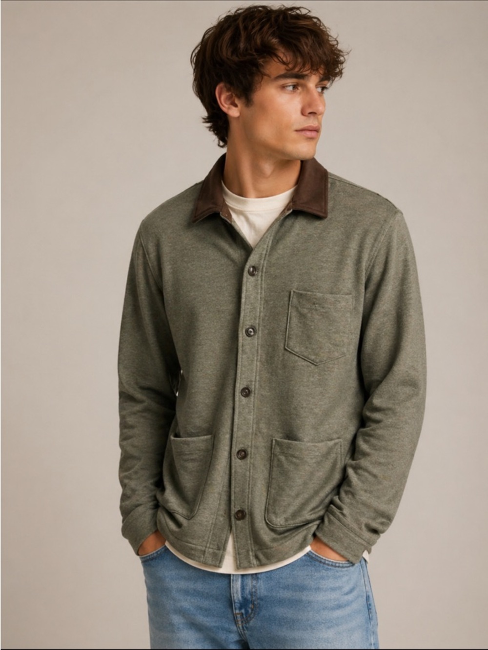 B. DRADDY, The Chunk Shirt, Men’s Designer Casual Comfort